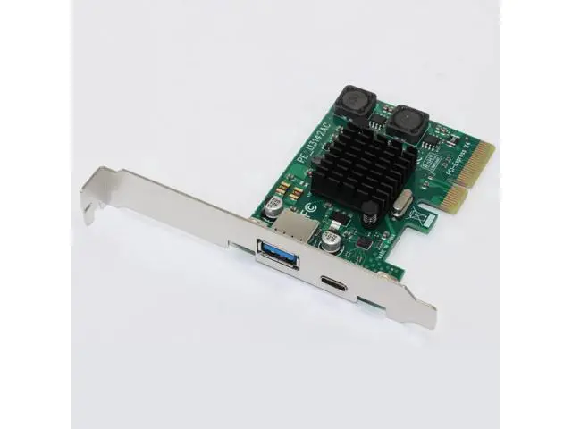 Alt view image 5 of 6 - USB 3.1 Type C PCIe Expansion Card PCI-e to Type C & Type A 3.0 USB Adapter USB 3.1 Gen 3 PCI Express Controller Hub For Desktop