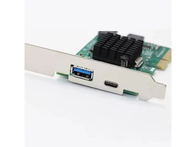 Alt view image 6 of 6 - USB 3.1 Type C PCIe Expansion Card PCI-e to Type C & Type A 3.0 USB Adapter USB 3.1 Gen 3 PCI Express Controller Hub For Desktop