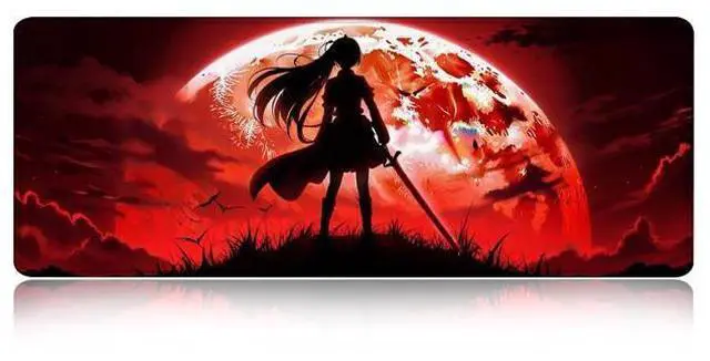 Main image of Large Gaming Mouse pad,Red Moon Blood Night (5) Anti Slip Rubber Base Mouse pad, Suitable for Computer, Laptop, Office Desk Accessories