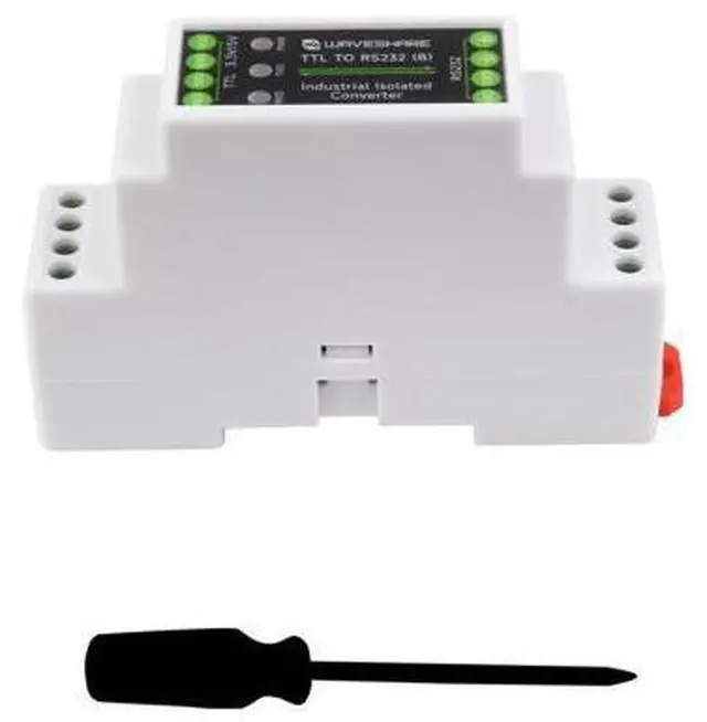 Main image of Rail-Mount TTL to RS232 Galvanic Isolated Converter, Full-Duplex Communication, Lightningproof & Anti-Surge, Multi-Isolation Protection, TTL Serial Converter