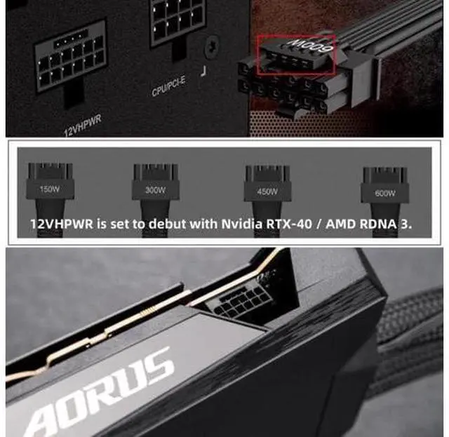 Alt view image 5 of 5 - Adapter 12VHPWR ATX3.0 PCI-E5.0 Power Modular Male to Female Extension Adapter Down Angled 90 Degree for 3080 3090TI PSU 16Pin 12+4P Graphics Card