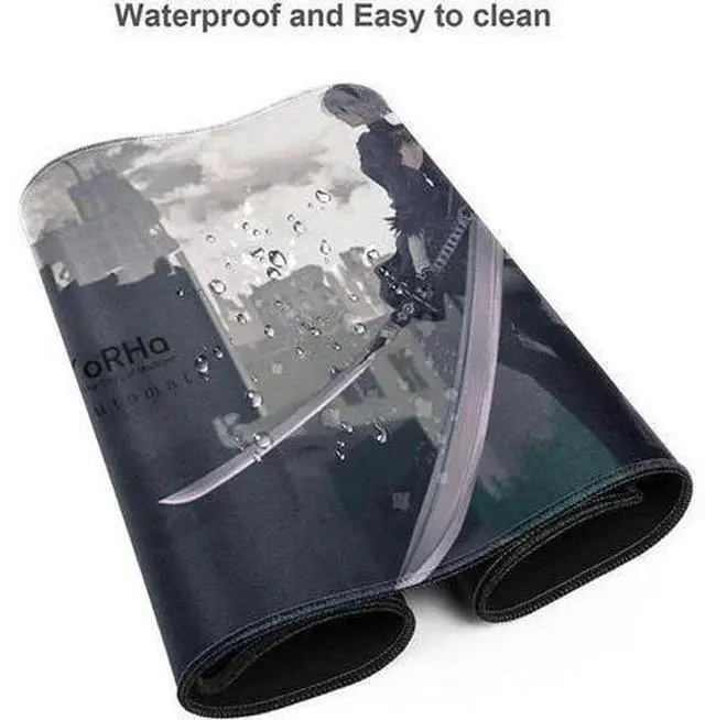 Alt view image 4 of 6 - Large Mouse Pad, Extended Gaming Mousepad Non-Slip Base Keyboard Pad,Desk Mat 90x40cm, Anime Mouse Pad 90x40cm