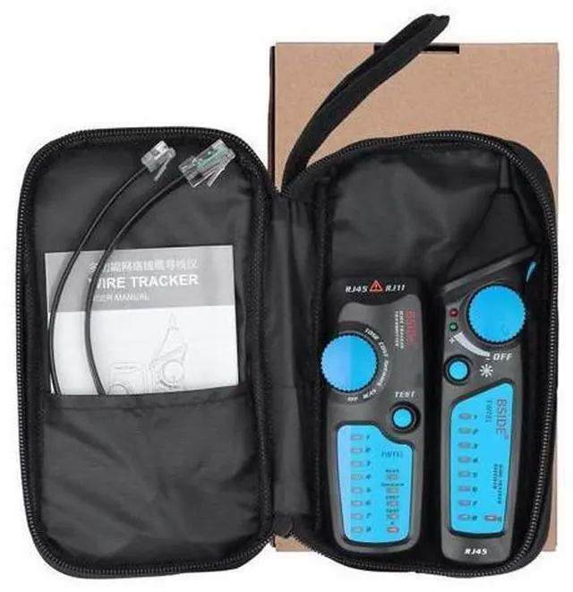 Main image of FWT81 Network Cable Tester RJ45/RJ11 Line Finder & Wire Tracker, Telephone LAN Tester with Anti-Interference, Continuity Check, 300m Range