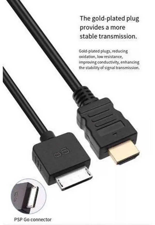 Main image of ENFAIN PSPGo to HDMi High Definition Cable, Black, 3m (1080P)
