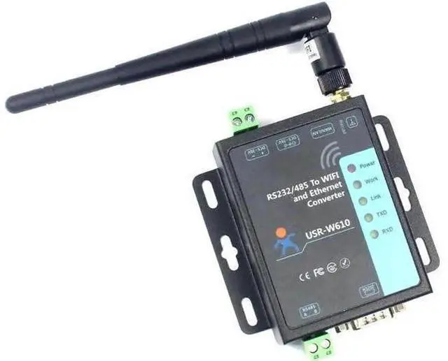 Main image of USR-W610 RS232 RS485 Serial to WiFi & Ethernet Dual-Mode Serial Server Converter