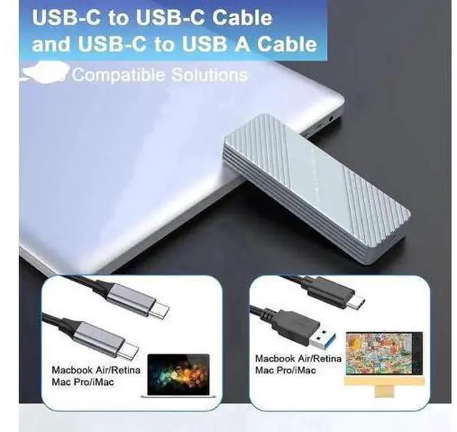 Main image of USB3.2 MacBook SSD Enclosure with M.2 Adapter, Fit 12+16Pin 2013-2017 Apple Original SSD