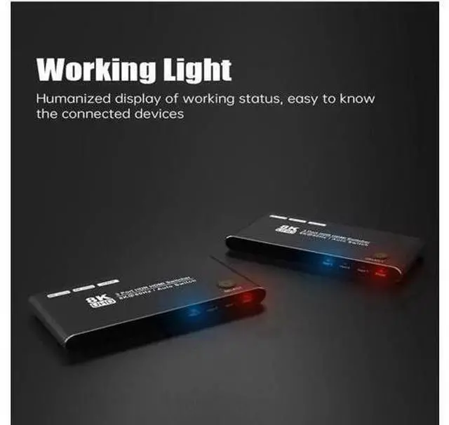 Main image of 3 in 1 Out HDMI 2.1 8K Switcher, 48Gbps High Speed Ultra HD HDMI Switch Support 8K@60Hz 4K@120Hz HDCP2.3 HDR, Video Converter Selector for Xbox Series X, PS5, 8K TV Monitor