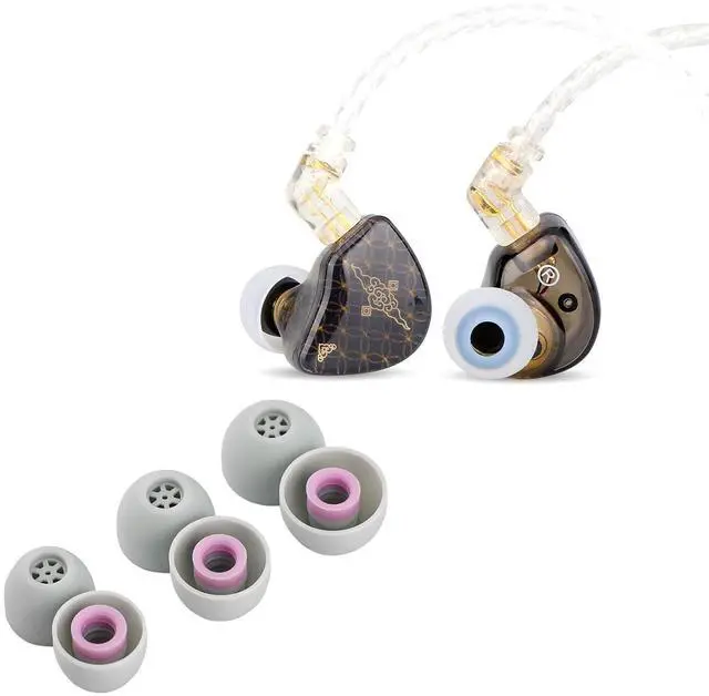 Main image of TANGZU Waner S.G HiFi 10mm Dynamic Driver PET Diaphragm in-Ear Earphone(Black) + Kiwi Ears Flex Earbud Tips