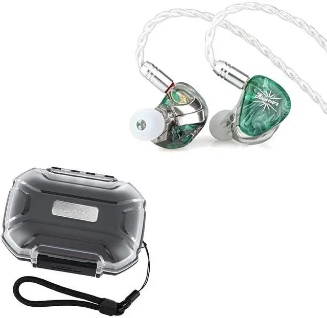 Main image of Kiwi Ears Orchestra Lite Performance Custom 8BA in-Ear Monitor(Green+ LC02 in Ear Monitor Case
