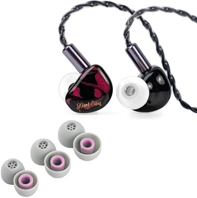 Main image of Kiwi Ears Cadenza in Ear Minitor (Red) + Kiwi Ears Flex Earbud Tips