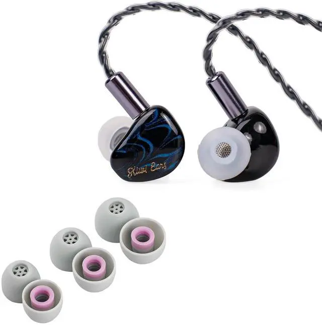 Main image of Kiwi Ears Cadenza in Ear Minitor (Blue) + Kiwi Ears Flex Earbud Tips