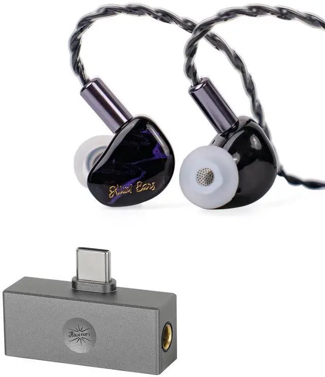 Main image of Kiwi Ears Cadenza 10mm Beryllium Dynamic Driver IEM 3D Printed + Kiwi Ears Allegro Mini Portable IEM DAC, in Ear Monitor Amplifier