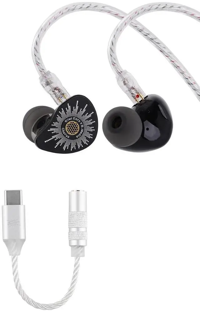Main image of Kiwi Ears x B_Media: Chorus in Ear Monitor,DLC Diaphragm Dynamic Driver Wired Earbuds + Kiwi Ears AD1 Type-C to 3.5mm