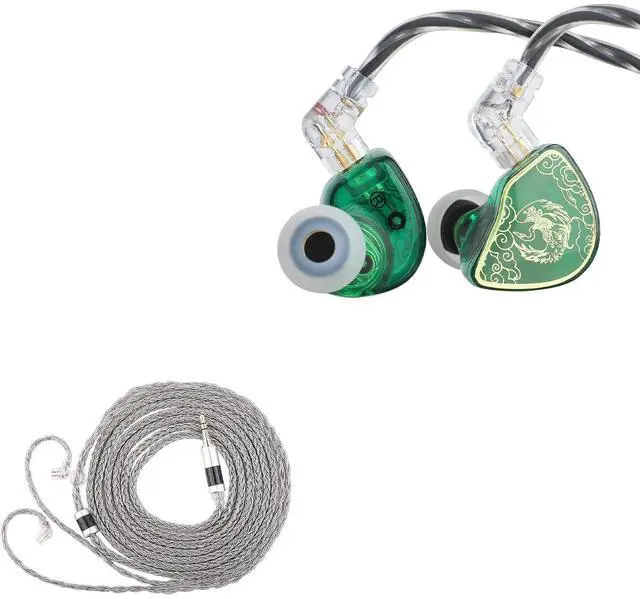 Main image of TANGZU Waner S.G HiFi 10mm Dynamic Driver PET Diaphragm in-Ear Earphone with Ergonomic Shape, Tripowin Zonie IEM Cable, 2m Long Earbud Cable, 16 Core Silver Plated Earphone Cable