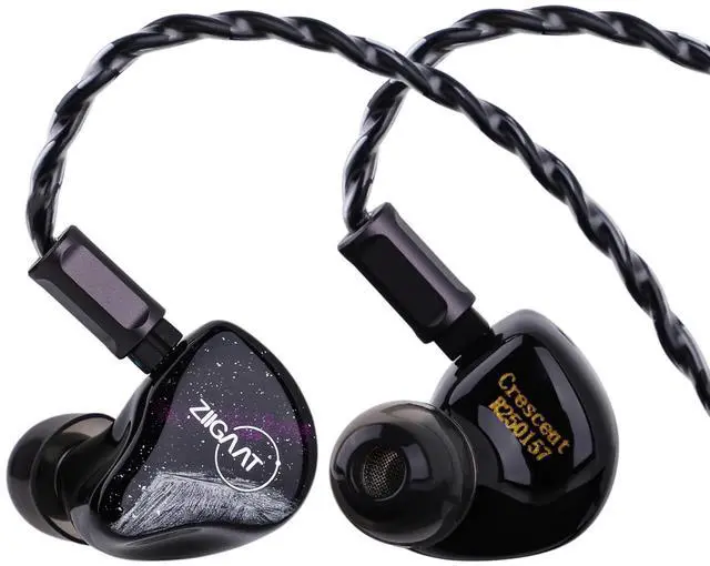 Main image of ZiiGaat Crescent Premium 2DD+2BA Hybrid IEM in Ear Monitor Earphone