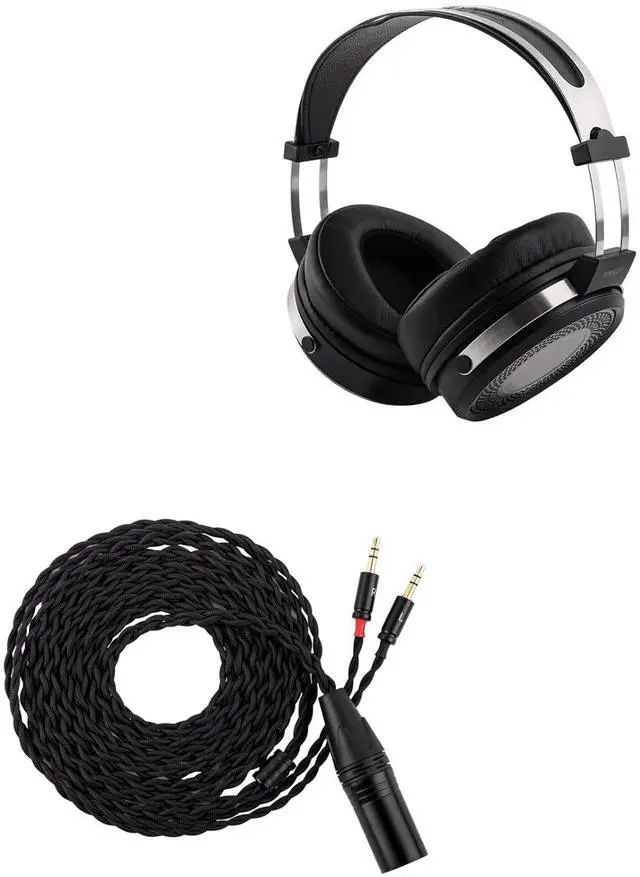 Main image of SIMGOT EP5 Over-Ear Headphones, 50mm Ultra-Magnetic Drivers, Innovative Closed-Back HiFi Monitor, Dual 3.5mm TRS Detachable Cable + Tripowin Nova Monitor Headphone Cable(XLR, Black)