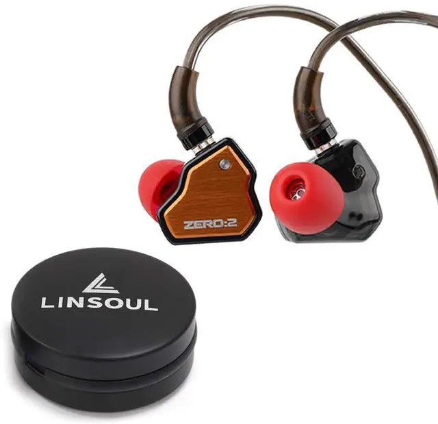 Main image of 7Hz x Crinacle Zero:2 in Ear Monitor (Orange) Portable Earphone Case