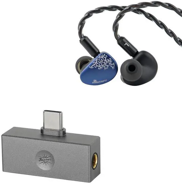 Main image of Kiwi Ears Cadenza II 10mm Titanium Driver in Ear Monitor, HiFi Wired IEM Earphones with KARS 2.0, Precise Tonal Balance(Blue) Kiwi Ears Allegro Mini Portable IEM DAC, in Ear Monitor