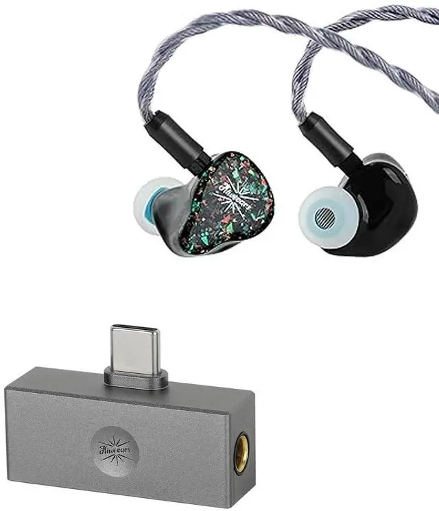 Main image of Kiwi Ears Astral 1DD+6BA Hybrid in Ear Monitor, Wired Earbuds + Kiwi Ears Allegro Mini Portable IEM DAC, in Ear Monitor Amplifier