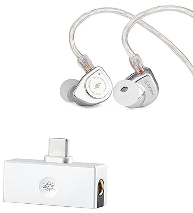 Main image of SIMGOT EW200 10mm SCP Diaphragm Dynamic Driver in-Ear Earphones with All Metal Body(EW200 Without Mic) Kiwi Ears Allegro Mini Portable IEM DAC, in Ear Monitor Amplifier