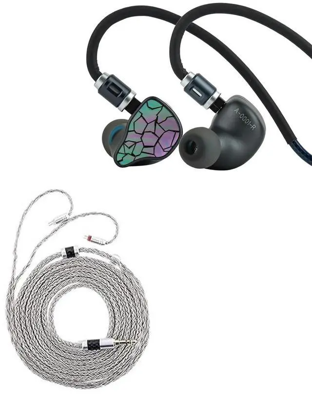 Main image of THIEAUDIO Hype 4 MKII 2DD + 4BA Hybird in Ear Monitor,HiFi Wired IEM Earphones Tripowin Zonie IEM Cable, 2m Long Earbud Cord, 16 Core Silver Plated Earphone Cable