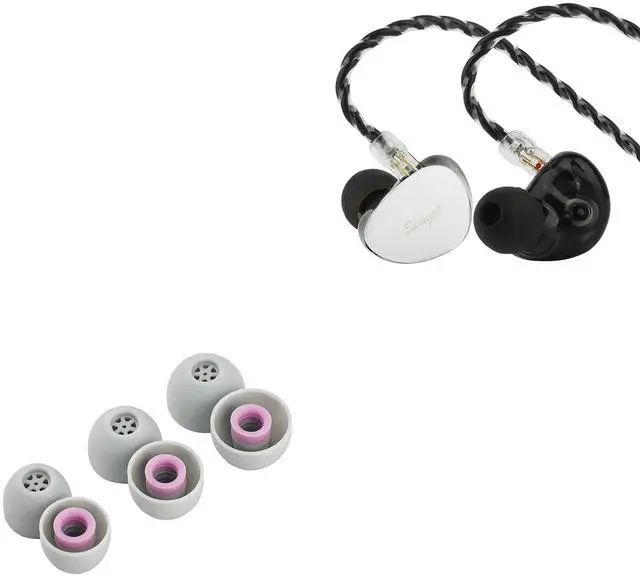 Main image of SIMGOT EG280 in Ear Monitor, 1DD+1 Planar HiFi IEM, Wired Gaming Earphone with Microphone, 1.7m Long Detachable 2Pin OFC Cable Kiwi Ears Flex Earbud Tips, Replacement Silicone IEM
