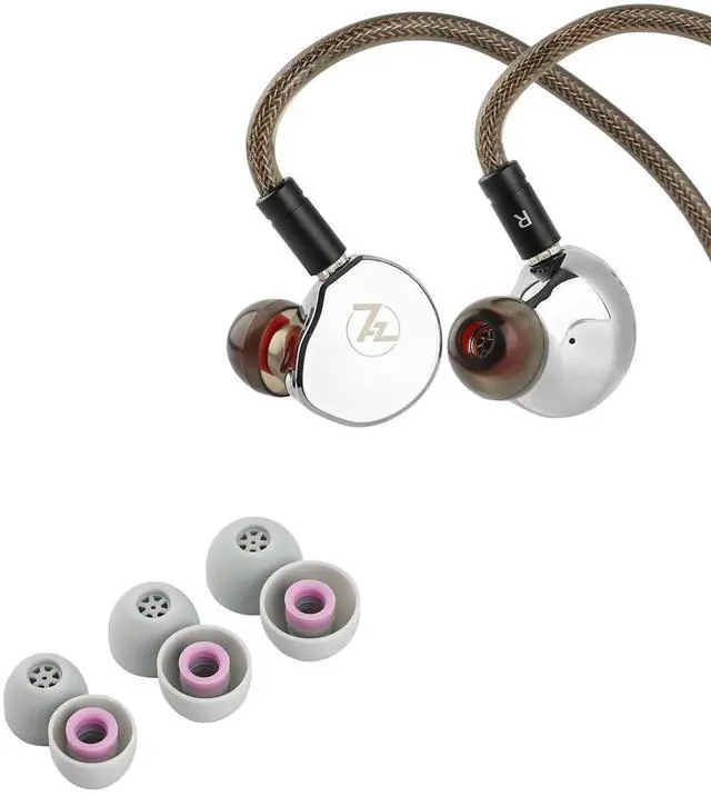 Main image of 7Hz x Crinacle: Diablo/Divine in-Ear Monitors, 14.5mm Planar Magnetic Driver IEM Kiwi Ears Flex Earbud Tips, Replacement Silicone IEM Tips