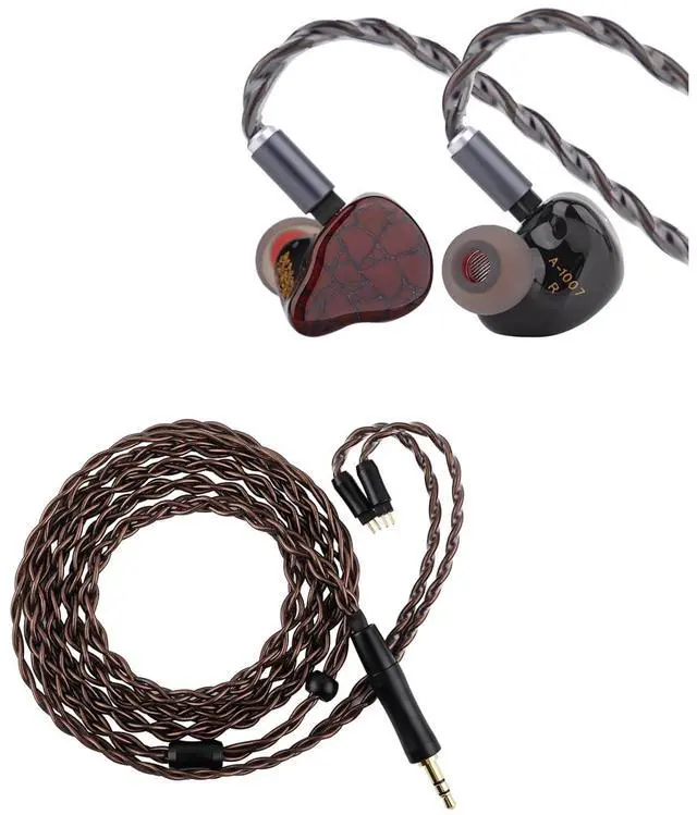 Main image of Punch Audio Martilo in Ear Monitor, 1 Planar + 2BA + 2DD Hybrid Driver Basshead IEM Earphones Kiwi Ears Terras IEM Cable,4N Single Crystal Copper 32AWG 4-Core in Ear Monitor Cord