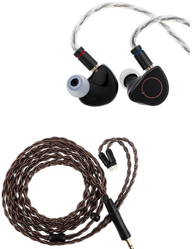 Main image of SIMGOT SuperMix 4 1DD+1BA+1Planar+1PZT Hybrid Drivers Earphones, HiFi in Ear Monitor IEM, Wired Gaming Earbuds with OFC Silver-Plated Cable for Musician Audiophile Kiwi Ears Terras