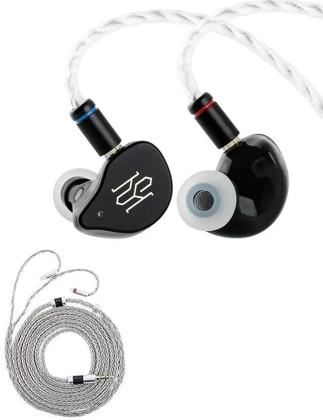 Main image of SIMGOT SuperMix 5 1BC+1DD+2BA+1MP in Ear Monitor, Bone Conduction HiFi Earphone, Detachable Silver-Plated OCC Litz Cable Tripowin Zonie IEM Cable, 2m Long Earbud Cord, 16 Core Silver