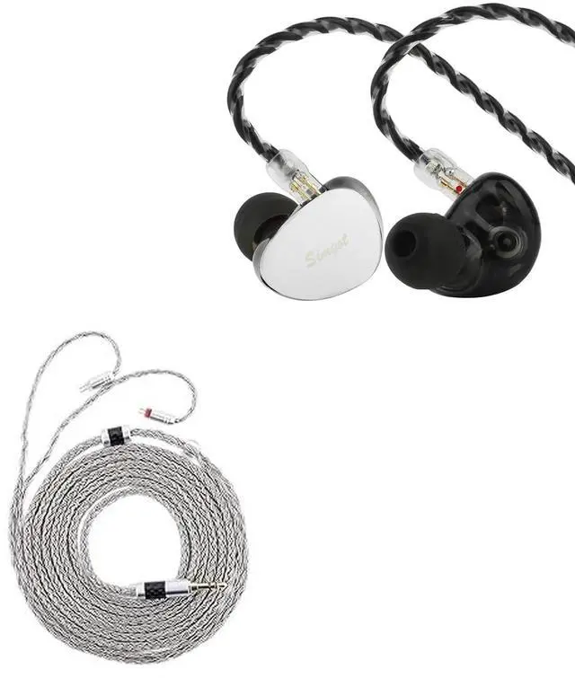 Main image of SIMGOT EG280 in Ear Monitor, 1DD+1 Planar HiFi IEM, Wired Gaming Earphone with Microphone, 1.7m Long Detachable 2Pin OFC Cable Tripowin Zonie IEM Cable, 2m Long Earbud Cord, 16 Core