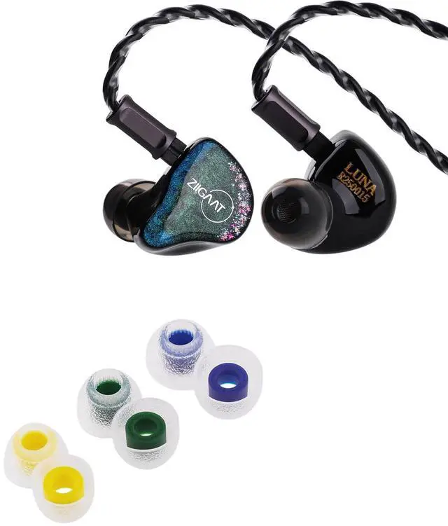 Main image of ZiiGaat Luna 6BA HiFi in Ear Monitor, Studio Monitor & Stage Performance IEM Earphones with Fast Response TANGZU Tang Sancai in Ear Monitor Ear Plugs(S/M/L)