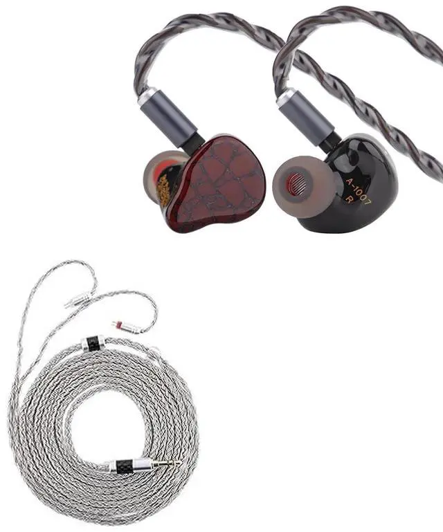 Main image of Punch Audio Martilo in Ear Monitor, 1 Planar + 2BA + 2DD Hybrid Driver Basshead IEM Earphones Tripowin Zonie IEM Cable, 2m Long Earbud Cord, 16 Core Silver Plated Earphone Cable 2Pin