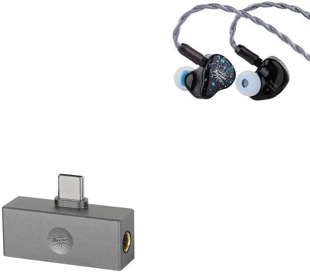 Main image of Kiwi Ears Astral 1DD+6BA Hybrid in Ear Monitor, Wired Earbuds, HiFi Studio Recording &Mixing Earphone + Kiwi Ears Allegro Mini Portable IEM DAC, in Ear Monitor Amplifier