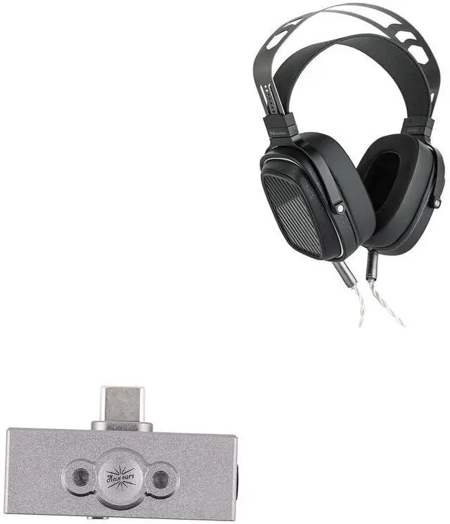 Main image of HarmonicDyne Romantic Open-Back Over-Ear Headphones, 60mm Bamboo Fiber Bio-Composite Driver, Protein Leather Earpads + Kiwi Ears Allegro Pro