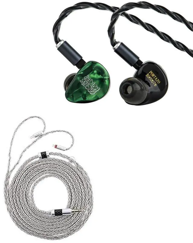 Main image of Punch Audio Portazo 1DD + 2 Planar Driver in Ear Monitor, HiFi Wired IEM Earphones Tripowin Zonie IEM Cable, 2m Long Earbud Cord, 16 Core Silver Plated Earphone Cable