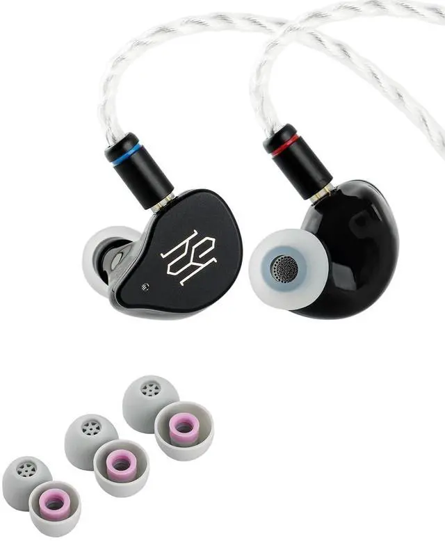 Main image of SIMGOT SuperMix 5 1BC+1DD+2BA+1MP in Ear Monitor, Bone Conduction HiFi Earphone, Detachable Silver-Plated OCC Litz Cable Kiwi Ears Flex Earbud Tips, Replacement Silicone IEM Tips