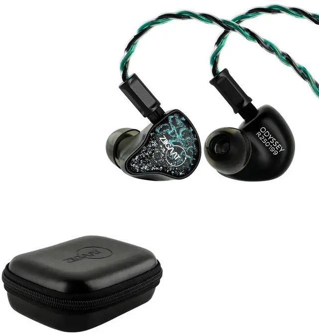 Main image of ZiiGaat x Hangout. Audio: Odyssey 2 in Ear Monitor +ZiiGaat PELLEPOD Leather Earbud Case