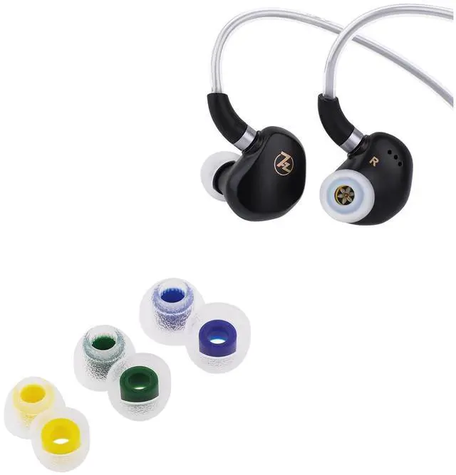 Main image of 7HZ G1 in-Ear Monitor, 10mm DLC Diaphragm Dynamic Driver IEM Earphone + TANGZU Tang Sancai in Ear Monitor Ear Plugs, 3 Pairs