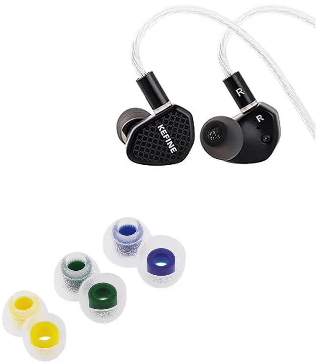 Main image of Kefine Klean in Ear Monitor,10mm DLC Diaphragm Dynamic Driver HiFi Earphones,Wired Gaming Earbuds TANGZU Tang Sancai in Ear Monitor Ear Plugs (S/M/L)