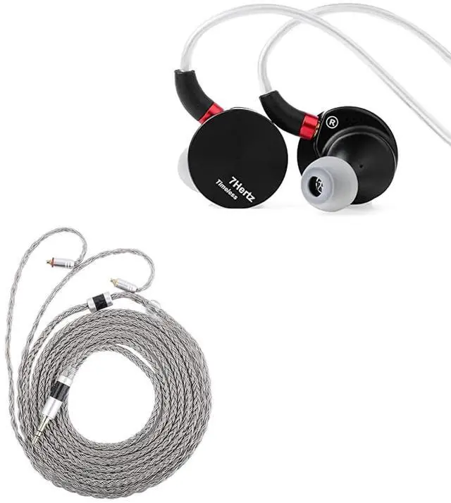 Main image of 7HZ Timeless 14.2mm Planar HiFi in-Ear Earphone(3.5mm) + Tripowin Zonie IEM Cable(MMCX, Grey)