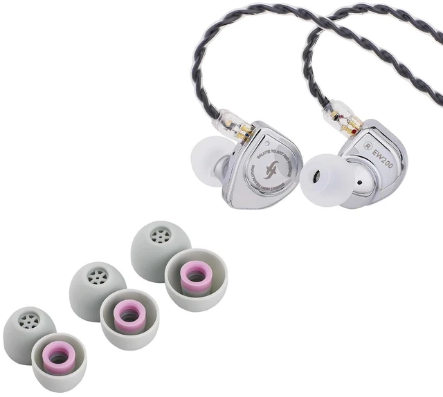 Main image of SIMGOT EW200 10mm SCP Diaphragm Dynamic Driver in-Ear Earphones (DSP) + KiwiEars Flex Earbud Tips