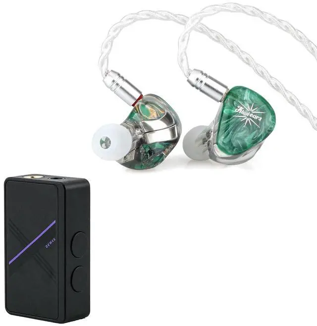 Main image of Kiwi Ears Orchestra Lite Performance Custom 8BA in-Ear Monitor(Green) + SIMGOT DEW4X Portable in-Ear Monitor Amplifier