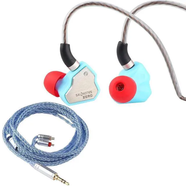 Main image of 7Hz Salnotes Zero in-Ear Earphone(Blue, Without Mic) + Tripowin Zonie Cable(2pin-0.78mm, 3.5mm, Blue)