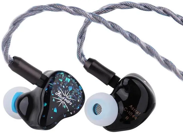 Main image of Kiwi Ears Astral 1DD+6BA Hybrid in Ear Monitor, Wired Earbuds, HiFi Studio Recording &Mixing Earphone, Portable Gaming IEMs for Professional Music Engineers Audiophiles (Blue)