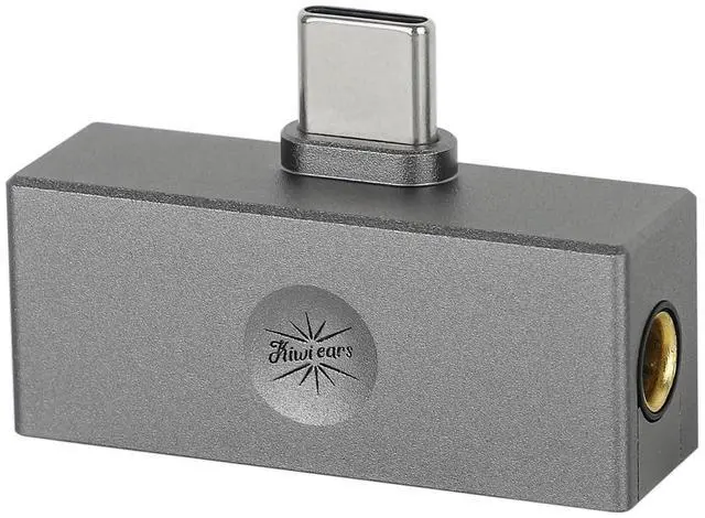 Main image of Kiwi Ears Allegro Mini Portable IEM DAC, in Ear Monitor Amplifier, USB C to 3.5/4.4mm Output, with Custom Chip, High Resolution 32bit/384kHz, HiFi Earbuds Amp for Phone/PC (Titanium)