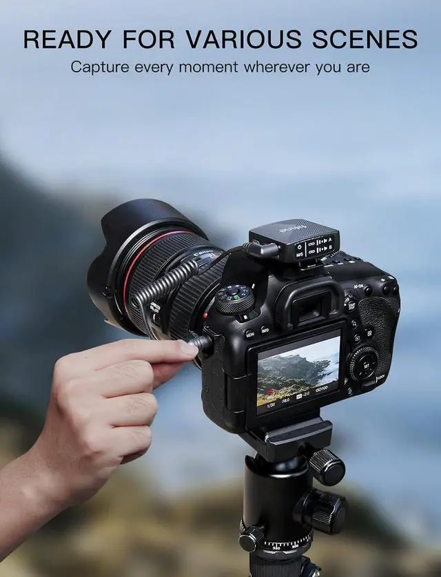 Alt view image 3 of 7 - M9 2 Pack Wireless Lavalier Microphone for iPhone Camera Vlog