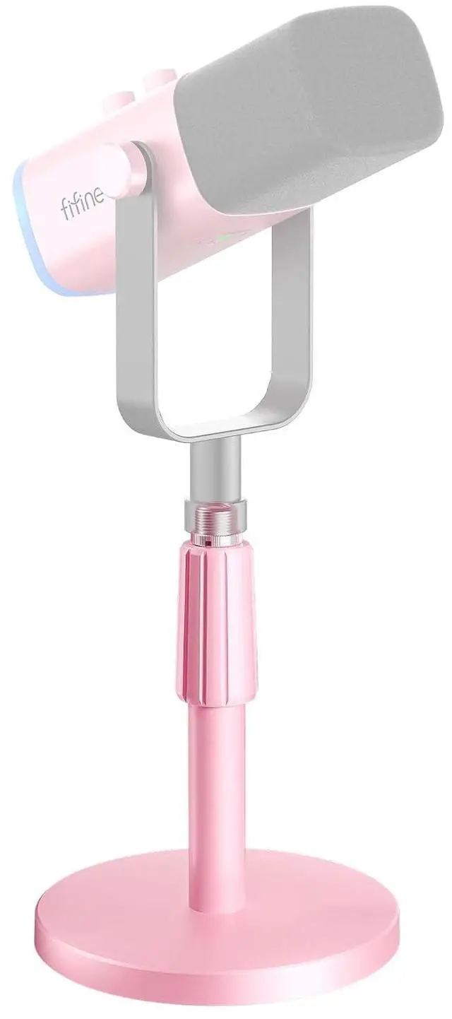 Main image of Metal Desktop Mic Stand, Adjustable Mic Holder for Most Mics-BS1P
