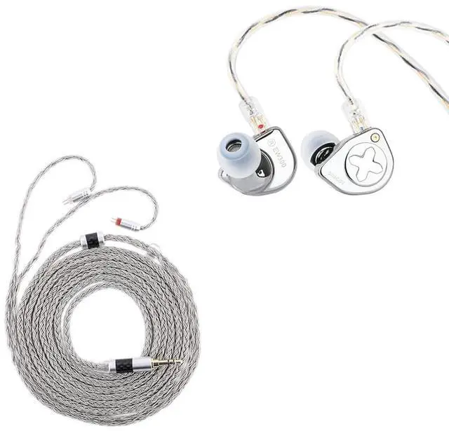 Main image of SIMGOT EW300 1DD+1Planar+1PZT Hybrid Driver in Ear Monitor(Standard Edition) + Tripowin Zonie 2M IEM Cable(2Pin, Grey)