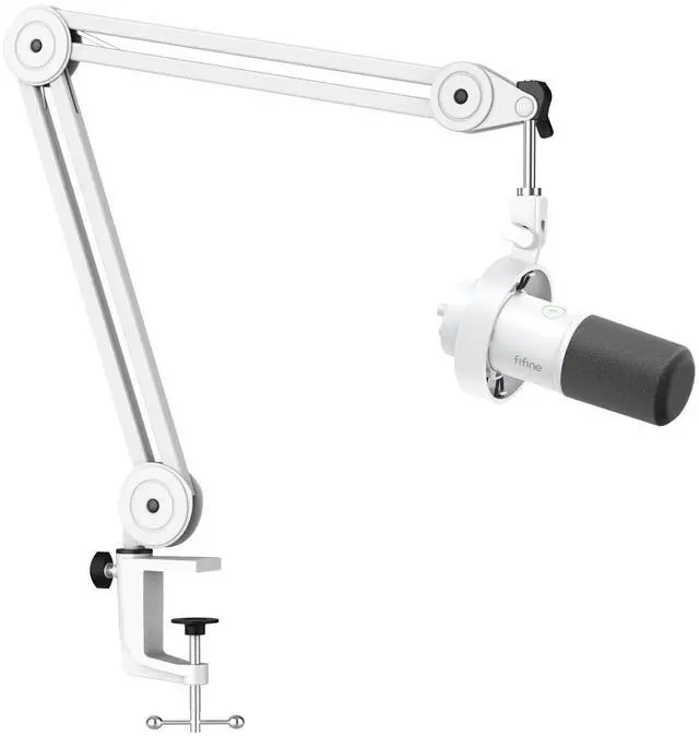Main image of XLR Mic Set with Boom Arm Stand, USB PC Podcast Microphone with Tap-to-Mute, Gain Knob, Headphones Jack for Streaming Recording, Metal Heavy Duty Mic Stand (K688W+BM63W)